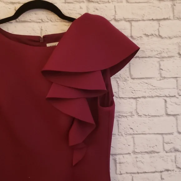 ELIZA J. | Red Ruffle Dress - Picture 2 of 7